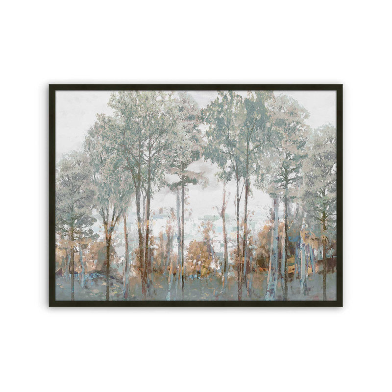 «Silver Woods» par Amber Sterling, reproduction d'art, Noir, L 32 po x H 24 po, Impression encadrée