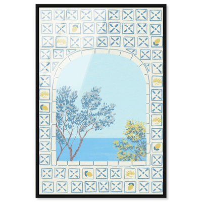 Mediterranean Window Print by Oliver Gal