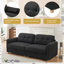 Canapé capitonné moderne en polyester avec rangement pour salon 80 po-1922678559