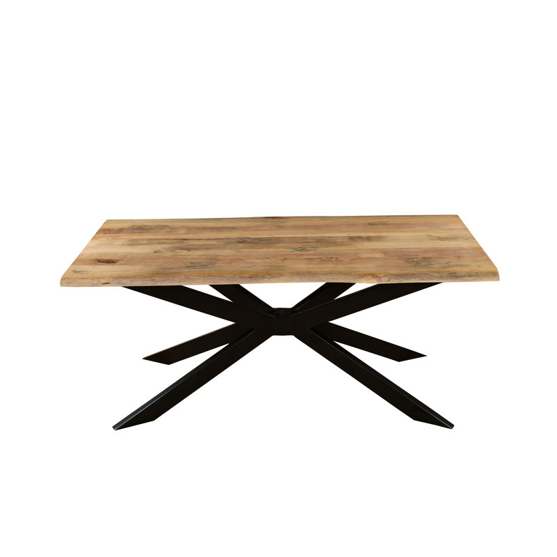 Rectangular Solid Mango Wood Dining Table, H76 x L135 x W90cm