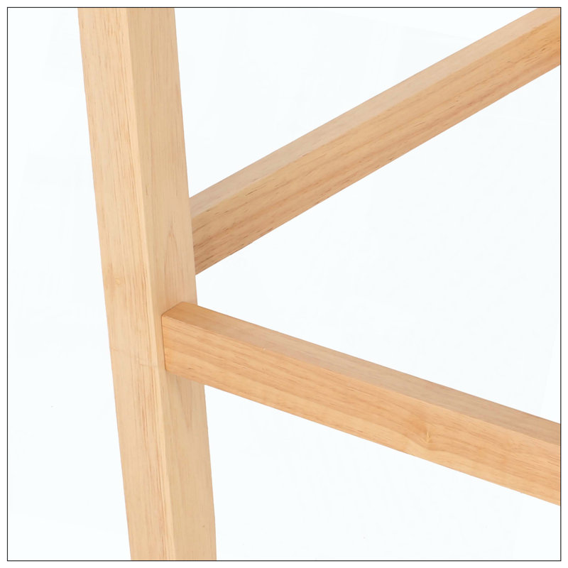 Ensemble de 2 tabourets de comptoir à oreilles touffetés en tissu Contemporary pour cuisine