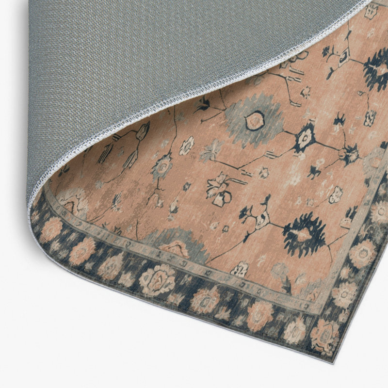 Tapis intérieur et extérieur brun Overdyed, Rectangulaire 2 pi x 3 pi
