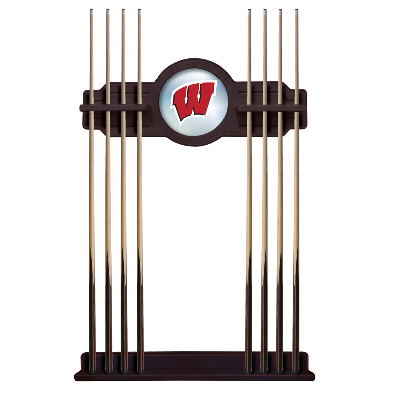 Porte-queues de billard NCAA, English Tudor, Bucky-Badger de Wisconsin