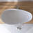 65" x 34"Freestanding Waterdrop-Shaped Solid Surface Stone Bathroom Soaking Tub