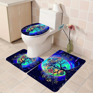 Sailboat Seascape Bathroom Rug Collection Set Of 3 (Ensemble de 3)