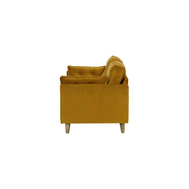 Jett 3 Seater Sofa, Mustard Yellow