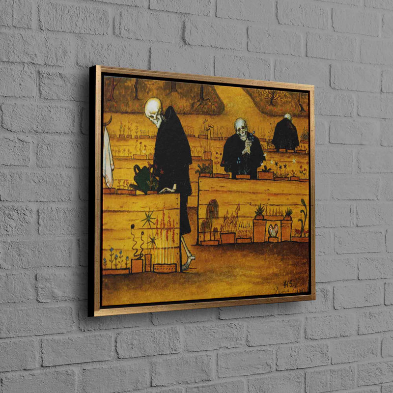 Exceptional 3D Canvas Art Depicting The Garden Of Death Perfect As A Personalized Wedding Gift Or Statement Piece For Your Loft Or Cave
