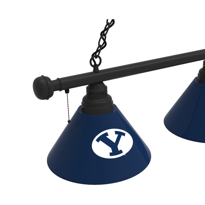 3 - Light Pool Table Lights Pendant, Black, BYU Cougars