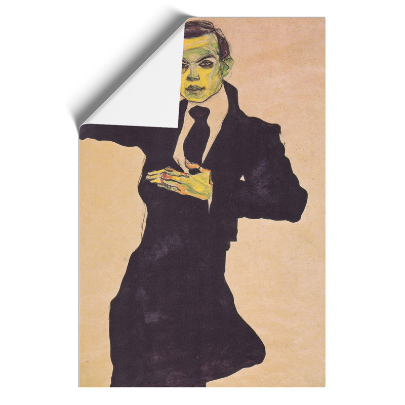 Maler Max by Egon Schiele - Frameless Print, 30cm H x 21cm W x 0.1cm D