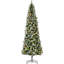 Arbre de Noël 9 pieds avec 460, textures de branches réalistes, pin, baies rouges et configuration stable de 9 pieds, allure naturelle, éclairage sécuritaire