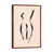 Classic Brown Wood Floater Framed