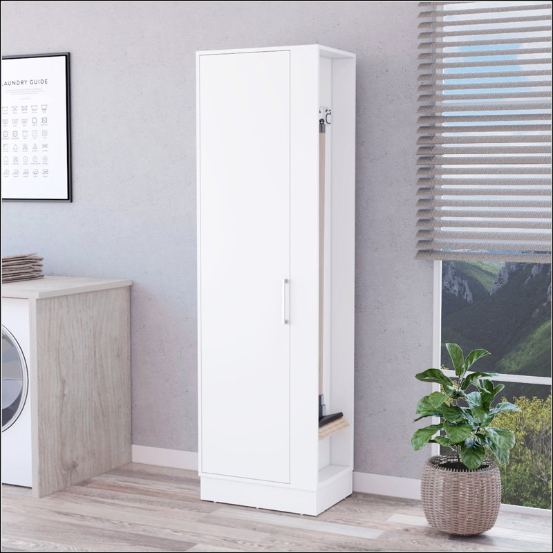 Grande armoire de rangement à 2 portes et 6 tablettes