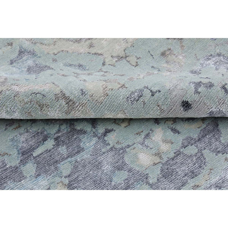 Handmade Wool Abstract Area Rug, Rectangle 8'1" x 10'1"