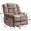 Fauteuil inclinable manuel rembourré en microfibre de 39,4 po de largeur avec accoudoirs Preana-1333887195
