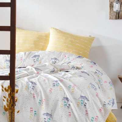 Cotton Floral Coverlet