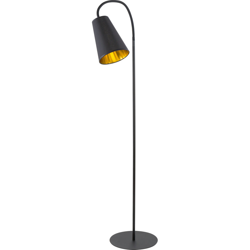 Aventina 145cm Arched Floor Lamp, Black