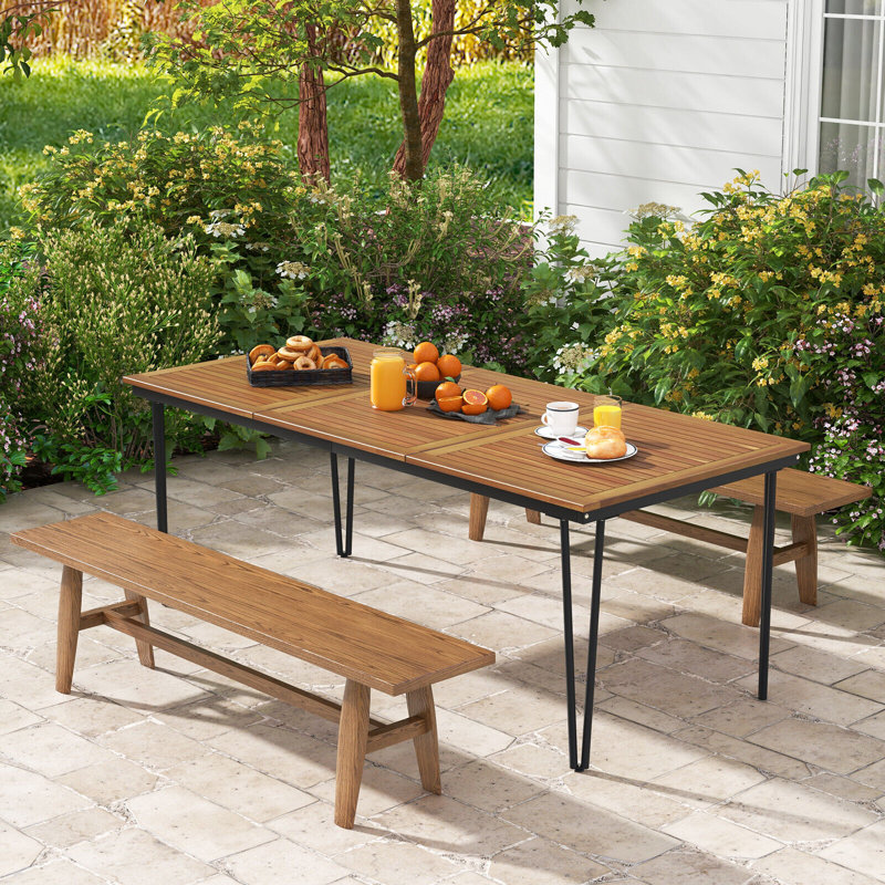 Rectangular 8 - Person 200Cm L Outdoor Dining Table