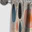 Dykstra - Rideau occultant abstrait Mid-Century - 1 panneau-1720141229