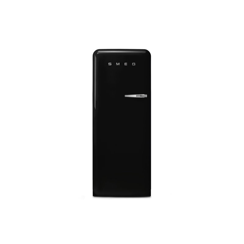 SMEG 50s Style 24'' Top Freezer 9.92 cu. ft. Refrigerator, Left, Black