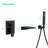 Wall Mount Tub Filler In Modern Matte Black, Bathroom Shower With Handheld Shower, Easy - To Control Single Handle Black Bathtub Faucet And , Mounted Waterfall Spout, For Bathing