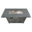 Table de foyer d'extérieur en acier avec couvercle Living Source H 25 po x l 42 po