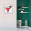  «Strawberry Daiquiri» par Susan Ball, art mural sur toile, 26 po x 26 po-1721958599