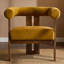 Chaise d'appoint moderne rembourrée avec accoudoirs ronds-840985261