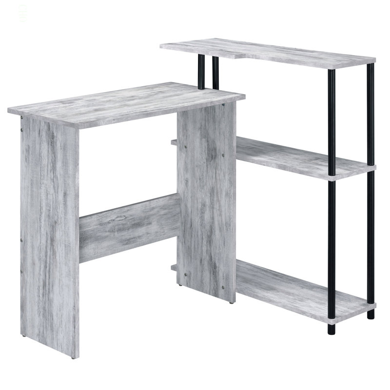Bureau avec bibliothèque, Gris