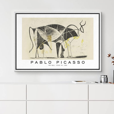Classical Artwork " The Bull, State VII " by Pablo Picasso