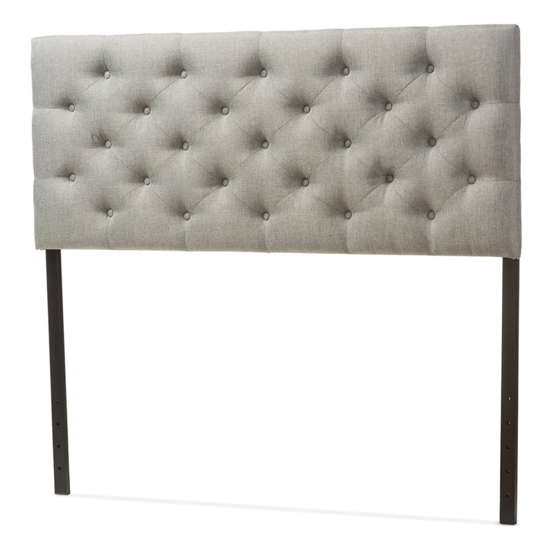 Alyse Upholstered Headboard, White, Full