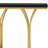 Mercer41 39.3" Console Table With Faux Marble Top, LED Light & Gold Metal Frame