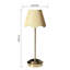 Lampe de table à DEL sans fil avec gradateur, pile rechargeable intégrée, 3 niveaux de luminosité, lampe de table de patio, lampe de chevet, éclairage ambiant pour restaurant Demetrish