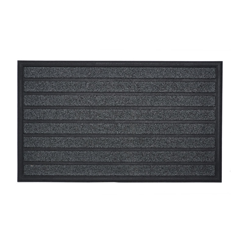 Tapis de porte d'extérieur antidérapant Scraper Eco Rib 30 po x 18 po
