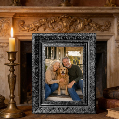 Cadre photo mural 1 pièce 5 "x 7" noir pour décoration de bureau