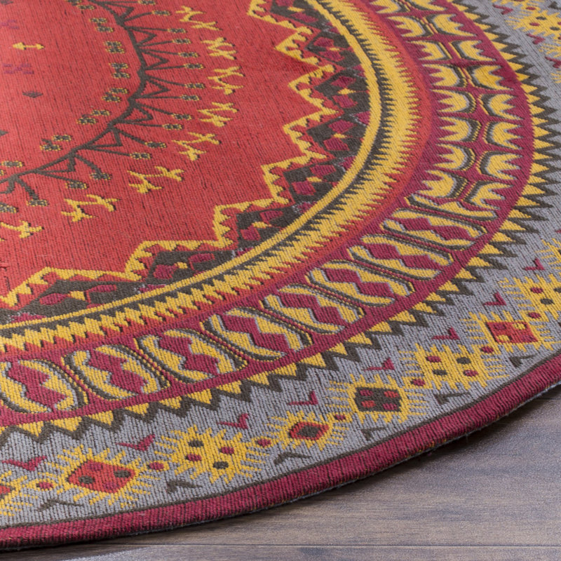 Aderito Performance Southwestern Rug, Round 6'