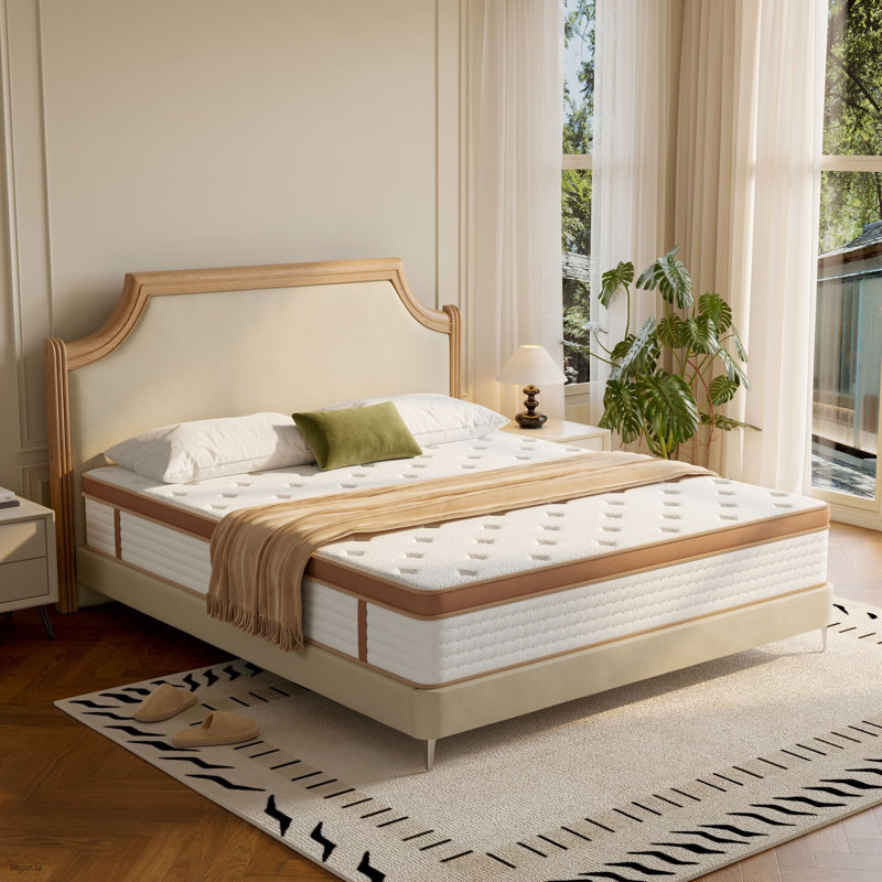 Twin Size Mattress,Memory Foam Mattresses for Cooling Night Sleep , Bed Mattress with Memory Foam and Pocket Springs  for Pressure Relief & Spinal Alignment - Mattress in A Box
