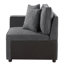 Fauteuil gris élégant avec siège polyvalent et dossier relaxant