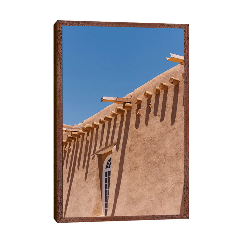 San Francisco De Asís Mission Church II by Bethany Young - Print on Canvas, Classic Brown Wood Framed