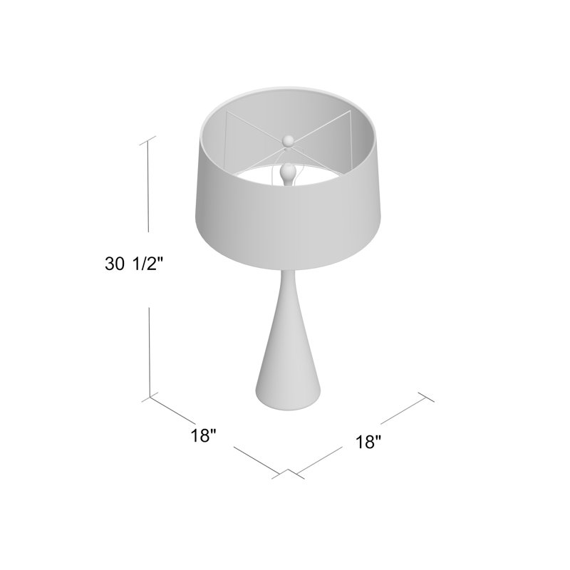 Narsi Table Lamp, Antiqued Aluminum  , 100 W
