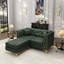 Canapé Chesterfield de luxe modulaire avec détails en similicuir et en métal