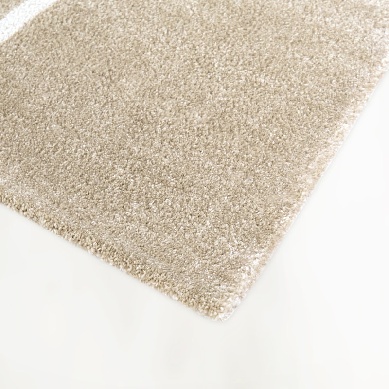Yetter Beige Modern Geometric Area Rug, Rectangle 7'10" x 10'