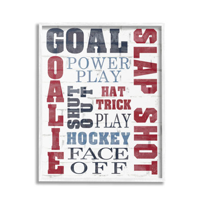 Art à giclée à motif de phrases de hockey par Kim Allen