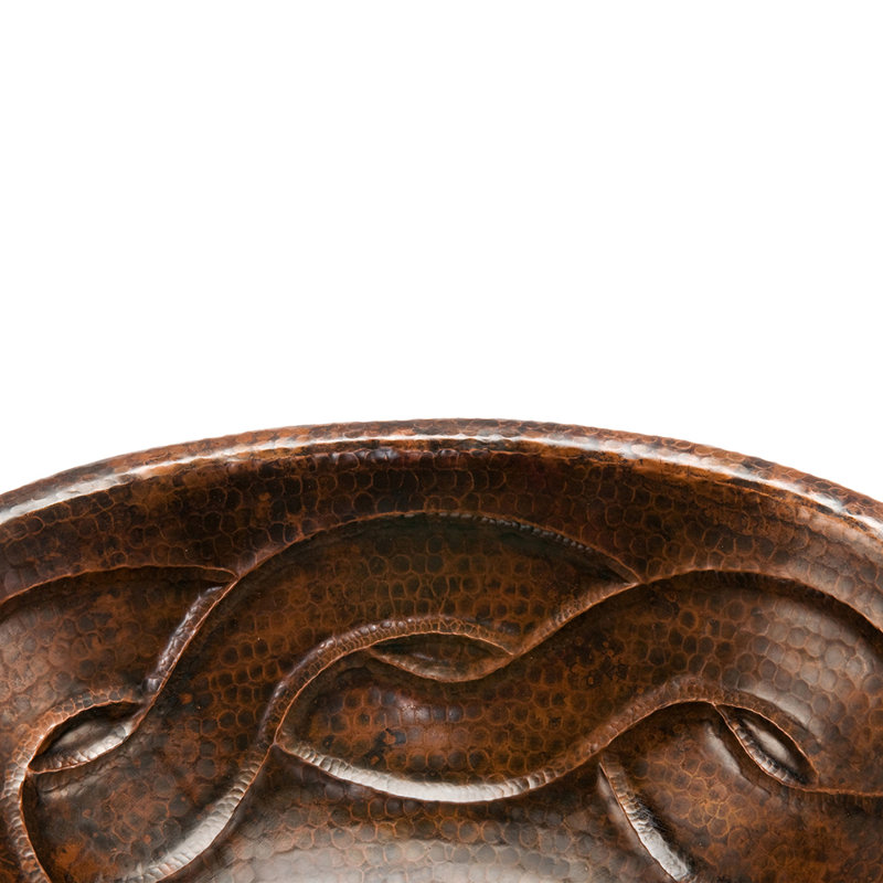 Premier Copper Products BSP5_LO19RBDDB-P Bathroom Sink And Drain Package, Antique Bronze