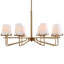 Lustre traditionnel / classique en acier à 8 lumières Aurthur