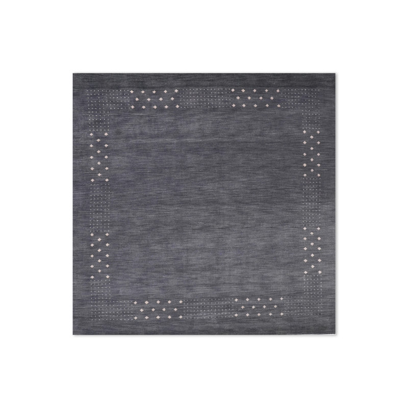 Anley Hand Knotted Loom Wool Eco-Friendly Area Rugs - Contemporary Modern Design, High Pile Thick Handmade Anti Skid Area Rugs for Living Room, Bed Room