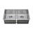 Chef's Series 33'' L Double Bowl Stainless Steel Kitchen Sink