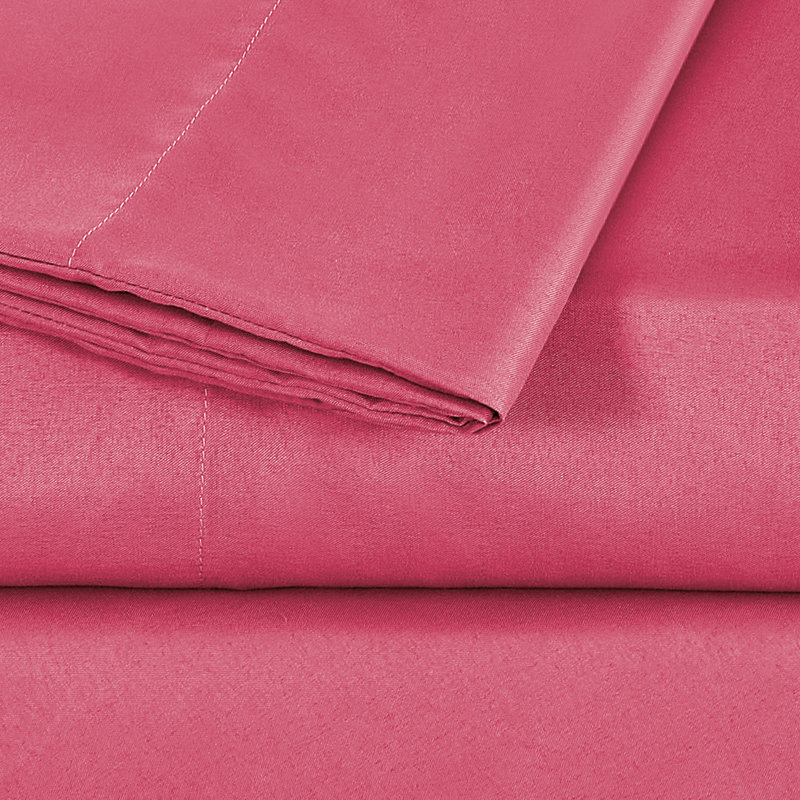 Esca 4-6 Piece Cooling Fiber Sheet Set, Pink, California King