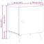 43cm W Manufactured Wood Bedside Table-85146584