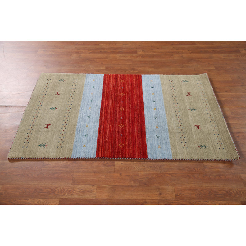 Striped Gabbeh Oriental Rug 3x5