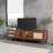 TV Stand with 3 Cabinets & 2 Drawers, Rattan-inspired Media Console Table for TVs up to 80''-1558735142